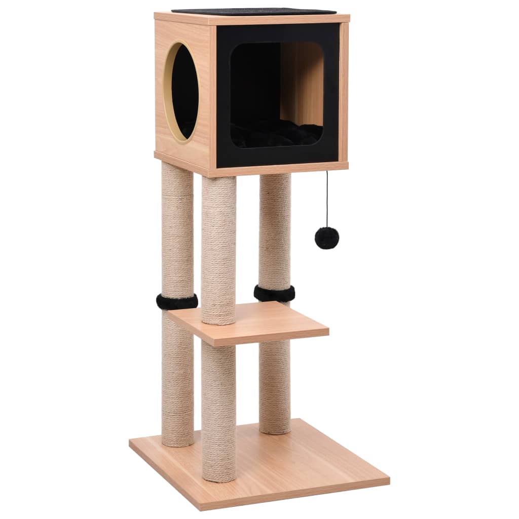 Cat Tree With Sisal Scratching Mat 90 Cm