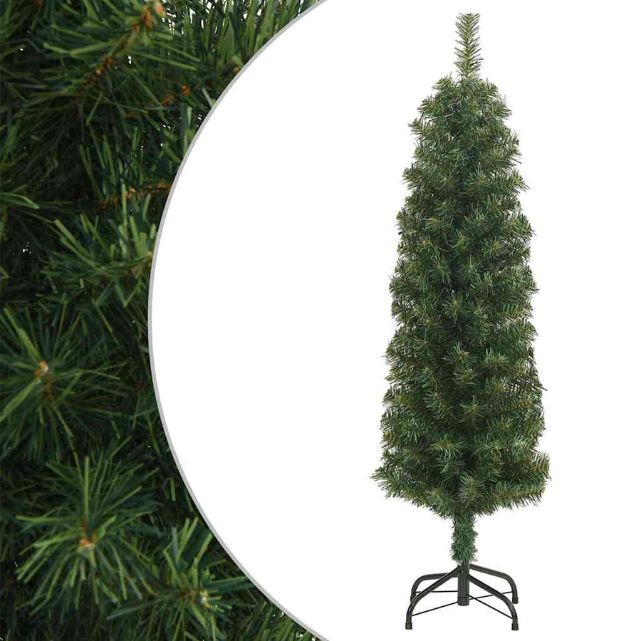 Slim Artificial Christmas Tree With Stand Pvc
