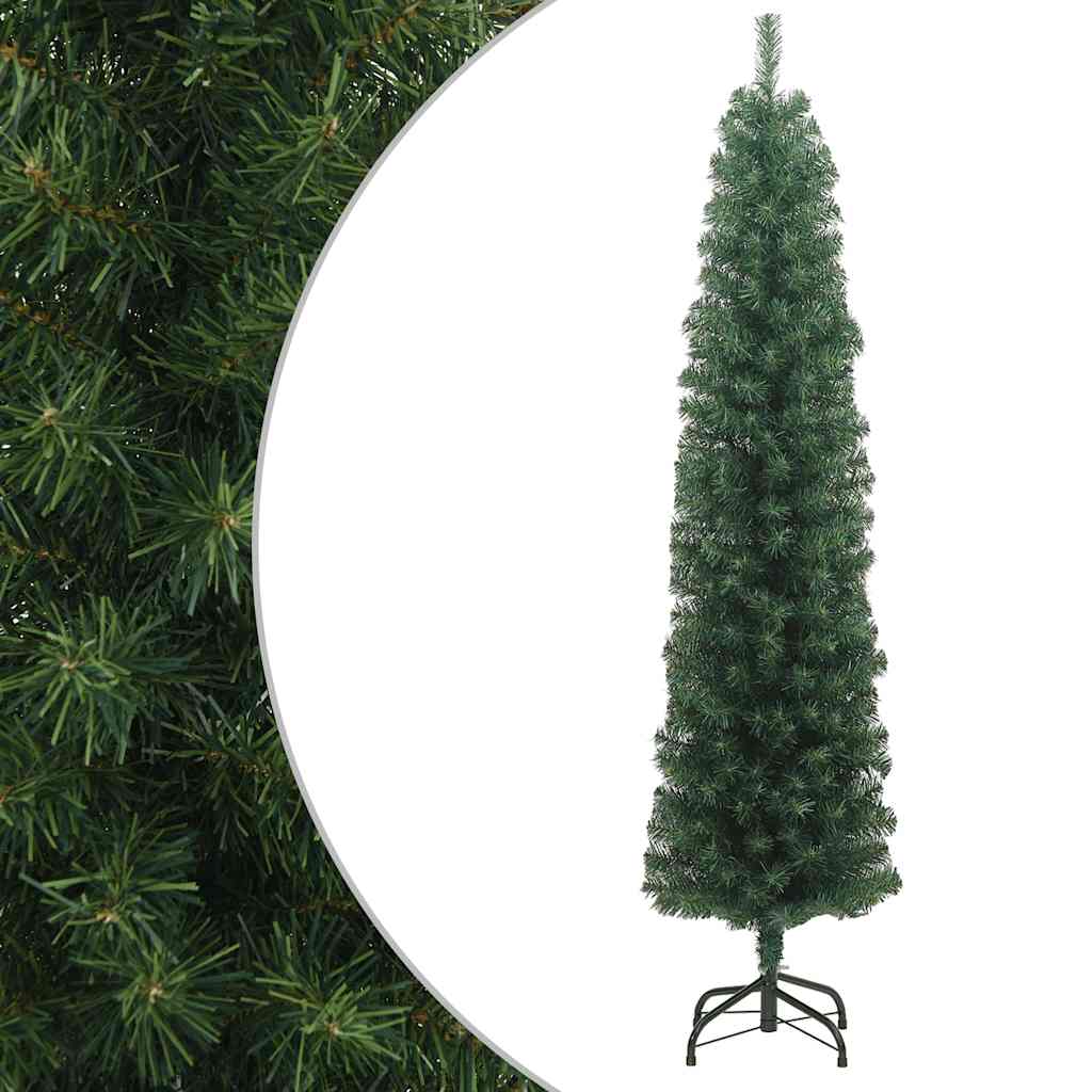 Slim Artificial Christmas Tree With Stand Pvc