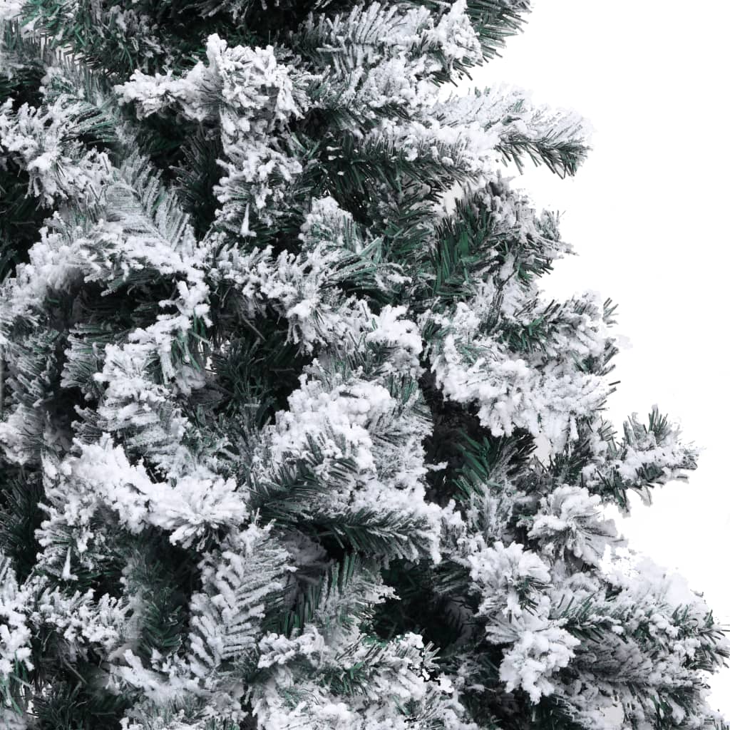 Artificial Christmas Tree With Flocked Snow Green 150 Cm Pvc