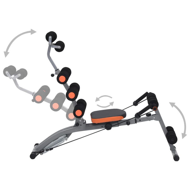 L-Shaped Abdominal Trainer With Elastic Strings