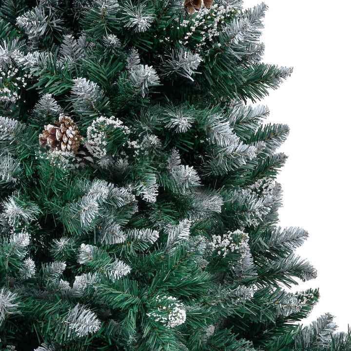 Artificial Christmas Tree With Pine Cones And White Snow 150 Cm