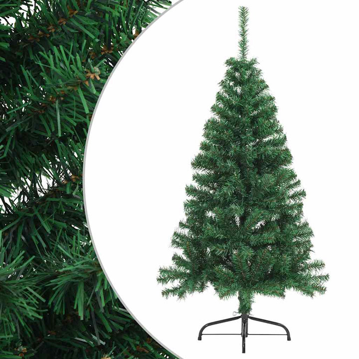 Artificial Half Christmas Tree With Stand 120 Cm Pvc