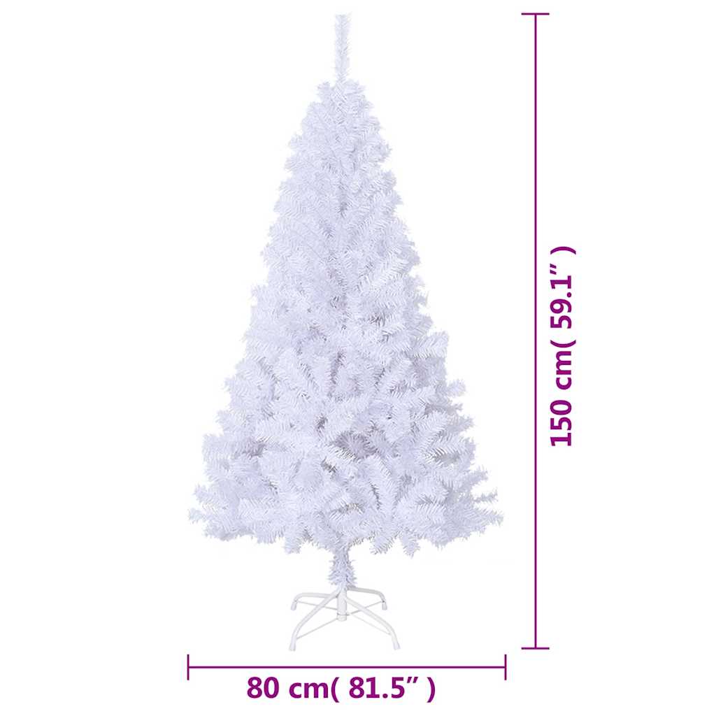 Artificial Christmas Tree With Thick Branches 150 Cm Pvc