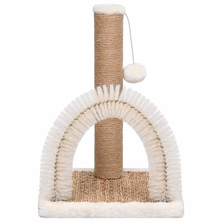 Cat Tree With Arch Grooming Brush And Scratch Post
