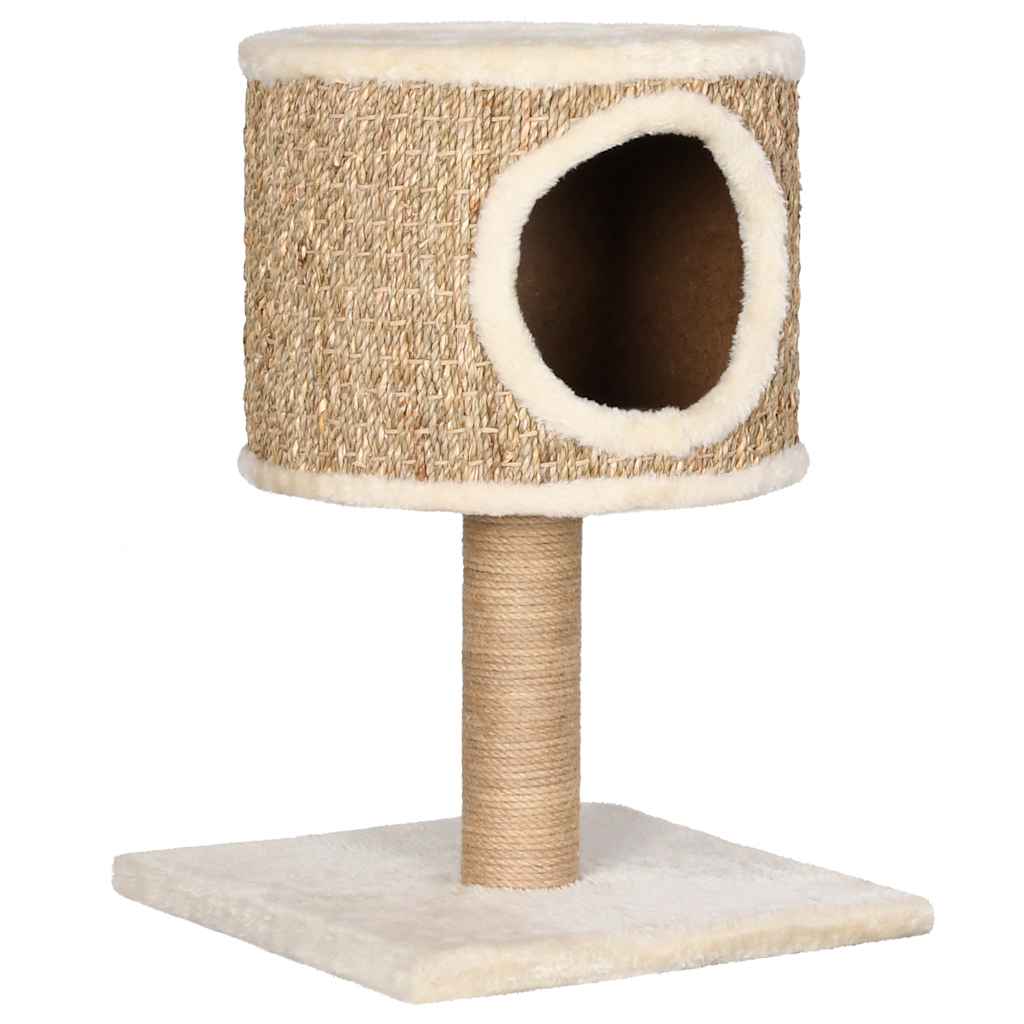 Cat Tree With Condo And Scratching Post 52 Cm Seagrass