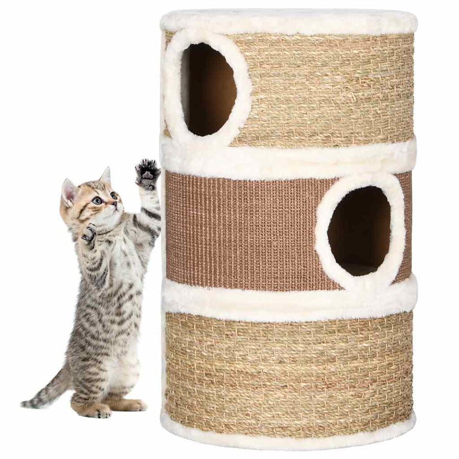 Cat Scratching Barrel 60 Cm Seagrass