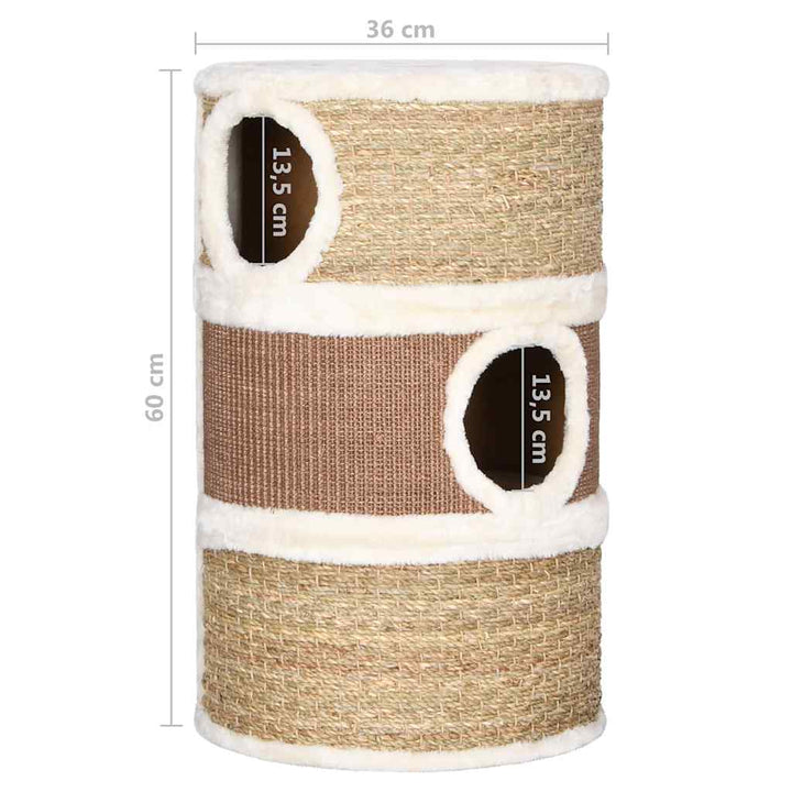 Cat Scratching Barrel 60 Cm Seagrass