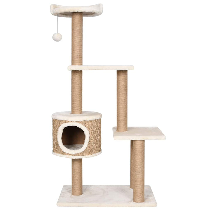 Cat Tree With Scratching Post 123Cm Seagrass