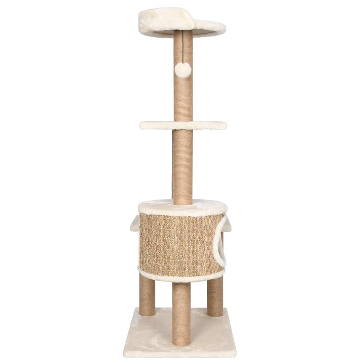 Cat Tree With Scratching Post 123Cm Seagrass