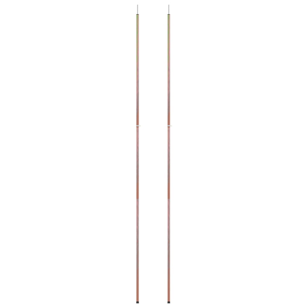 Telescopic Tent Poles With Length Of 170-255 Cm 2 Pcs Galvanised Steel