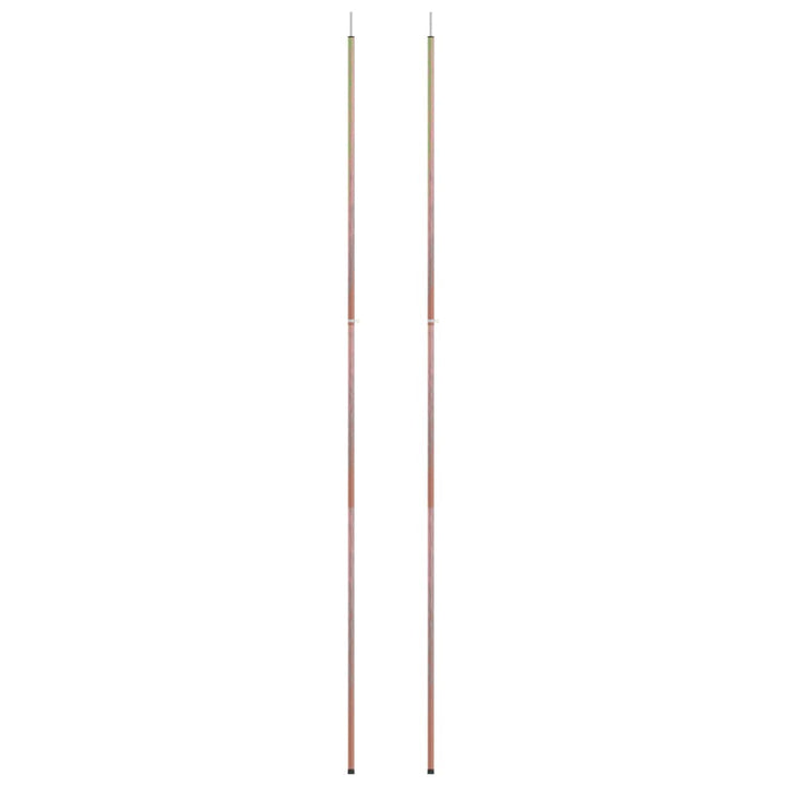 Telescopic Tent Poles With Length Of 170-255 Cm 2 Pcs Galvanised Steel