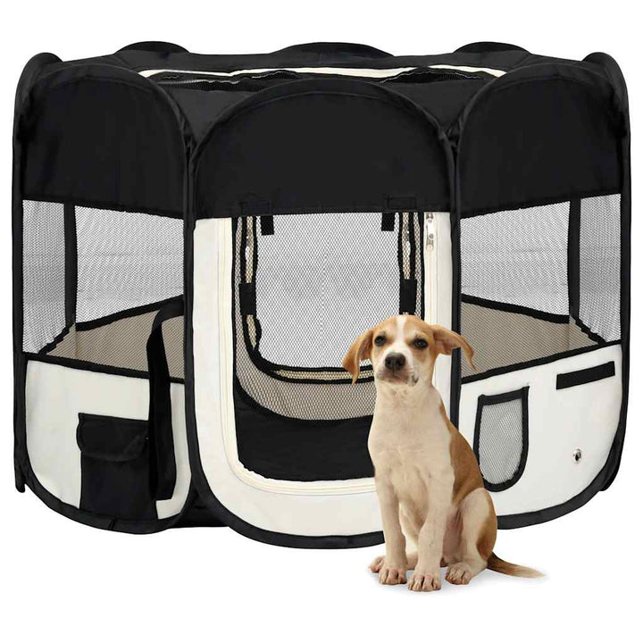 Foldable Dog Playpen With Carrying Bag