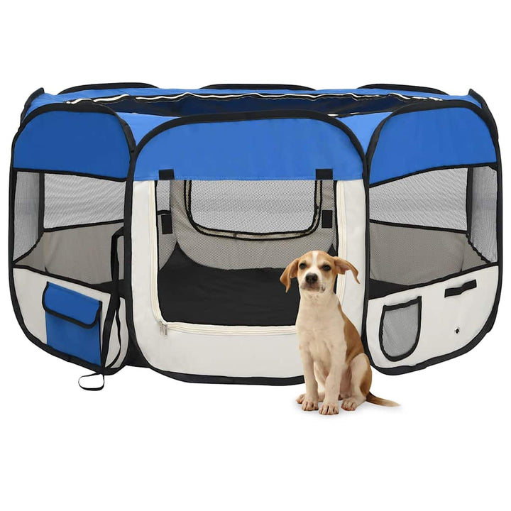 Foldable Dog Playpen With Carrying Bag