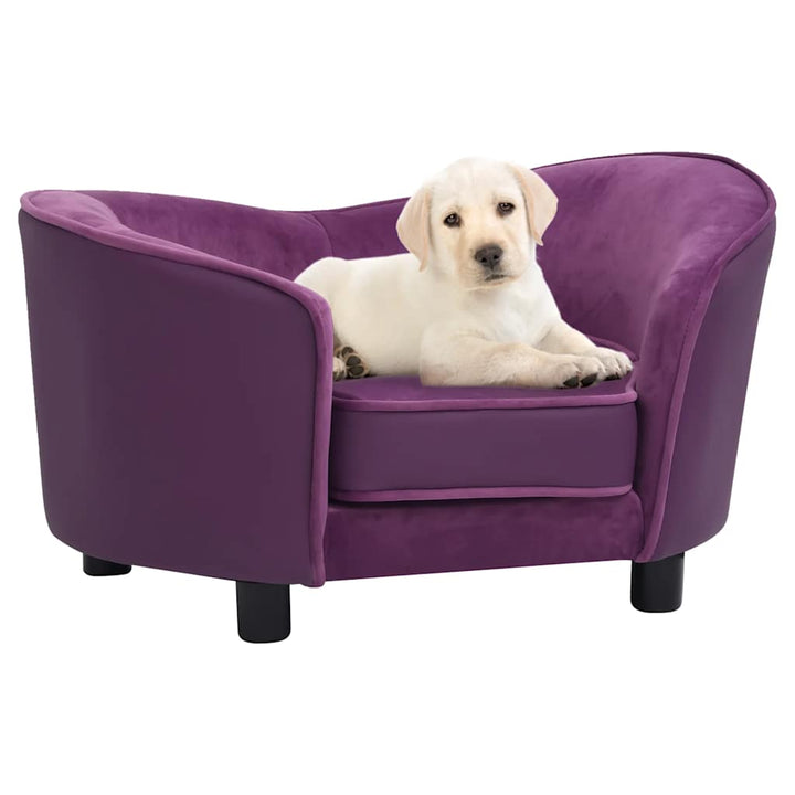 Dog Sofa 69X49X40 Cm Plush And Faux Leather