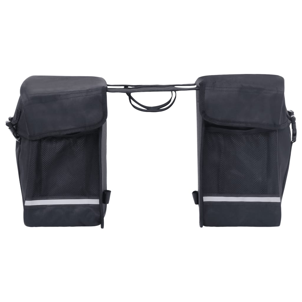 Double Bicycle Bag For Pannier Rack Waterproof 35 L Black