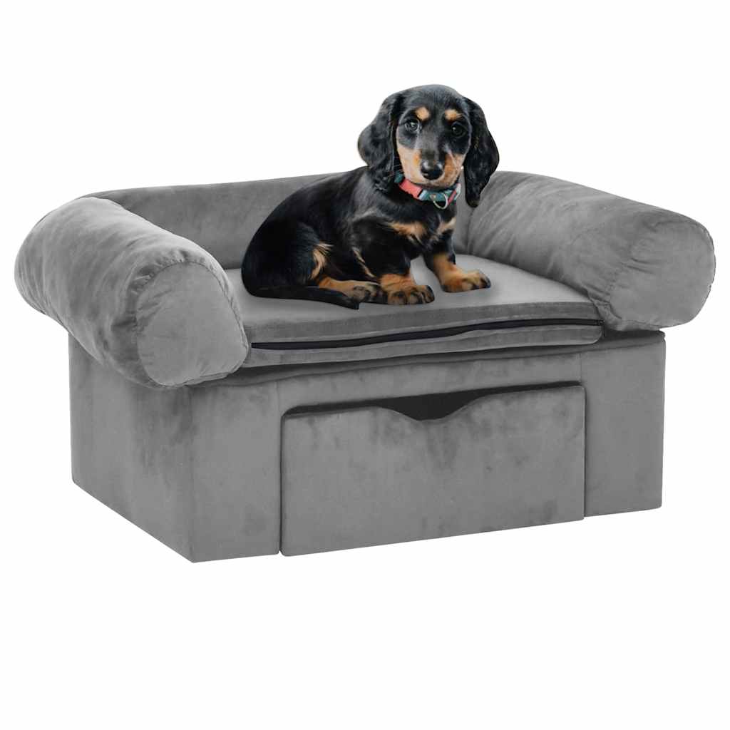 Dog Sofa With Drawer 75X50X38 Cm Plush