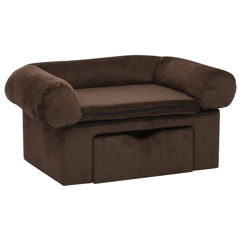 Dog Sofa With Drawer 75X50X38 Cm Plush