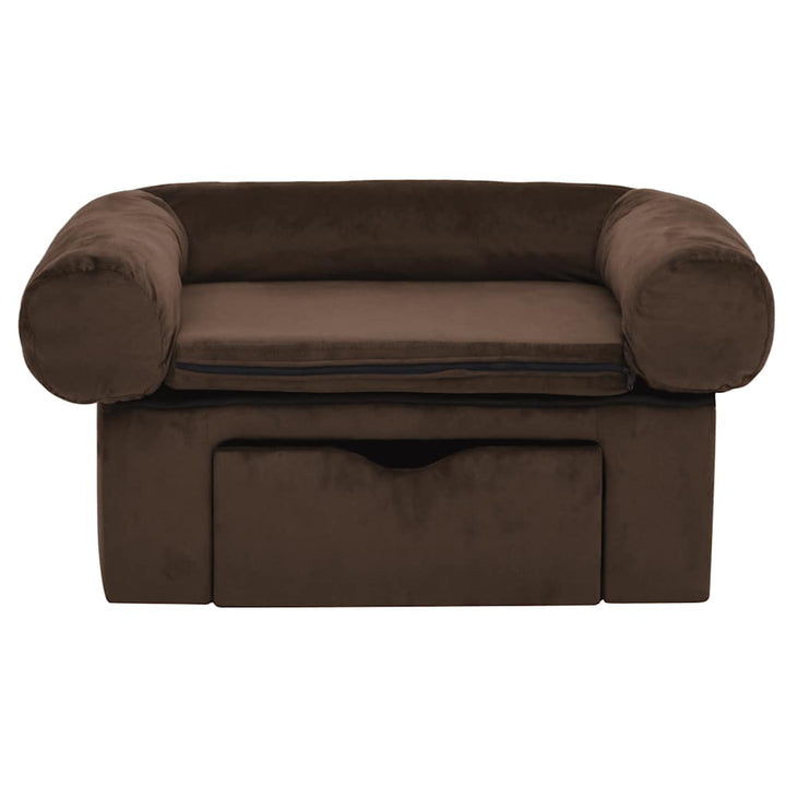 Dog Sofa With Drawer 75X50X38 Cm Plush