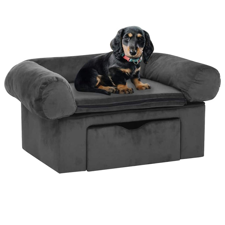 Dog Sofa With Drawer 75X50X38 Cm Plush