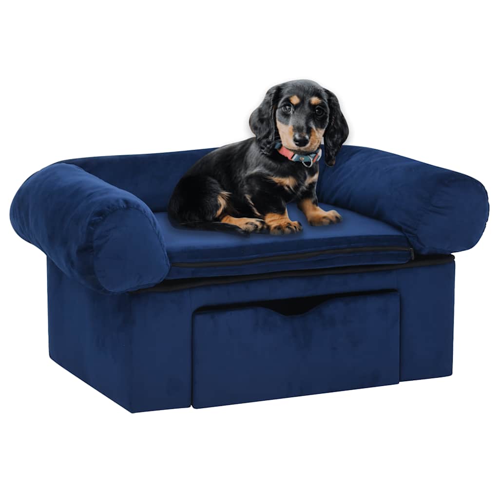 Dog Sofa With Drawer 75X50X38 Cm Plush