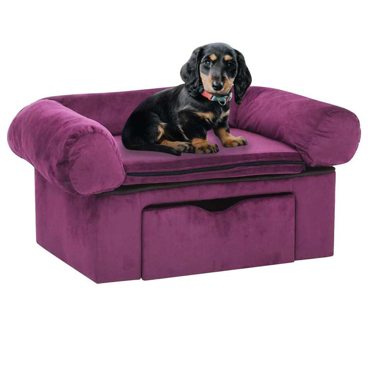 Dog Sofa With Drawer 75X50X38 Cm Plush