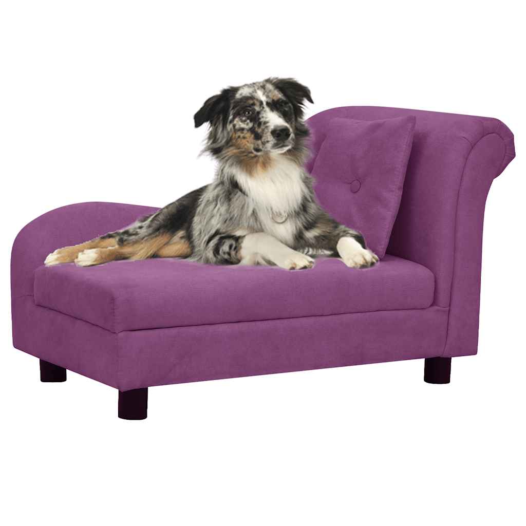 Dog Sofa With Pillow 83X44X44 Cm Plush