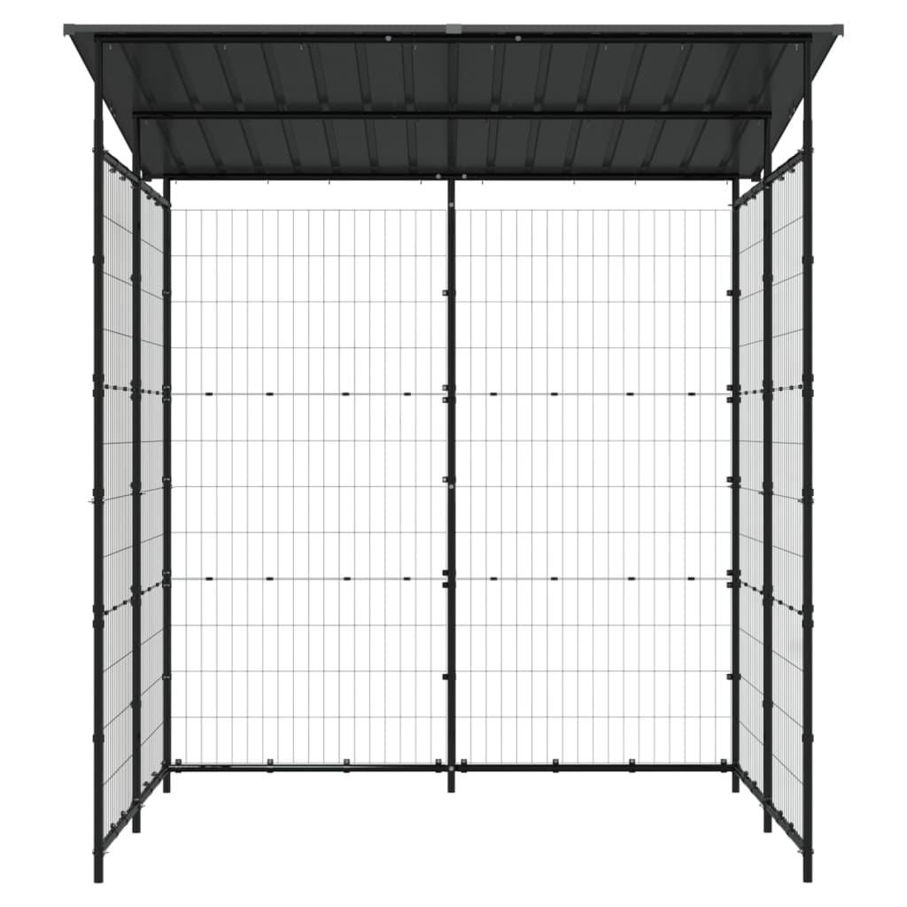 Bicycle Shed 190X190X222 Cm Steel Black