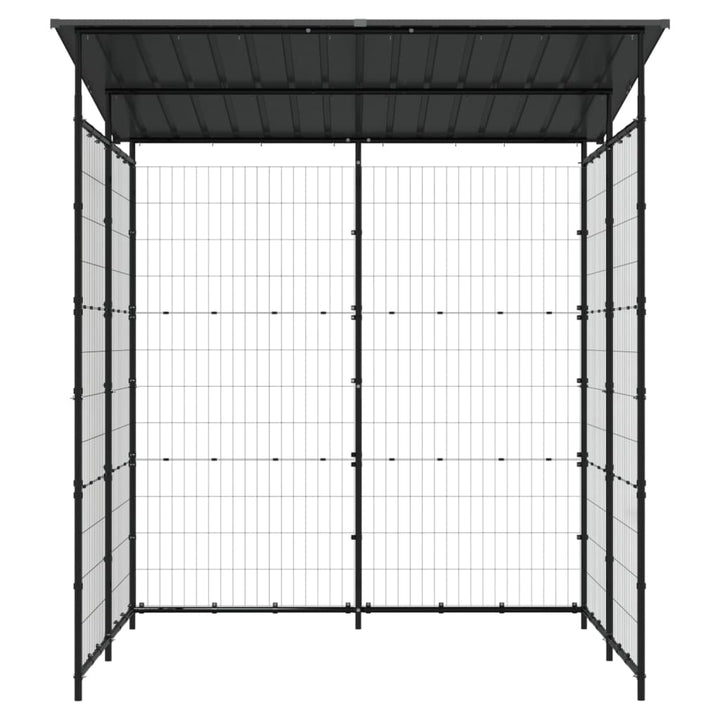 Bicycle Shed 190X190X222 Cm Steel Black