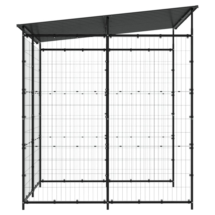 Bicycle Shed 190X190X222 Cm Steel Black