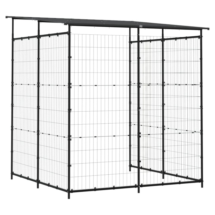 Bicycle Shed 190X190X222 Cm Steel Black