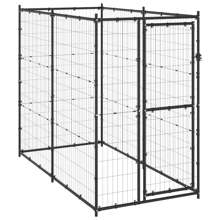 Outdoor Dog Kennel Steel With Roof