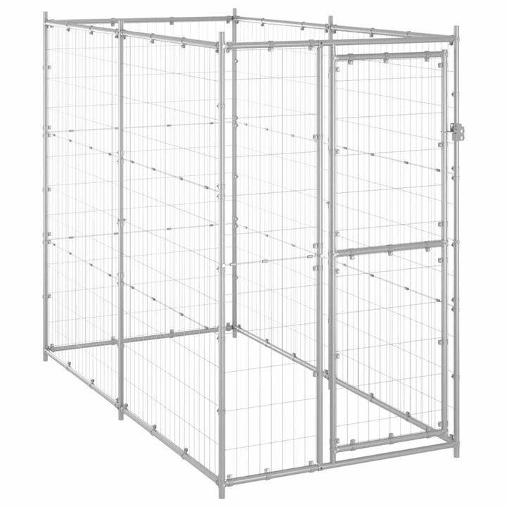 Outdoor Dog Kennel Steel With Roof