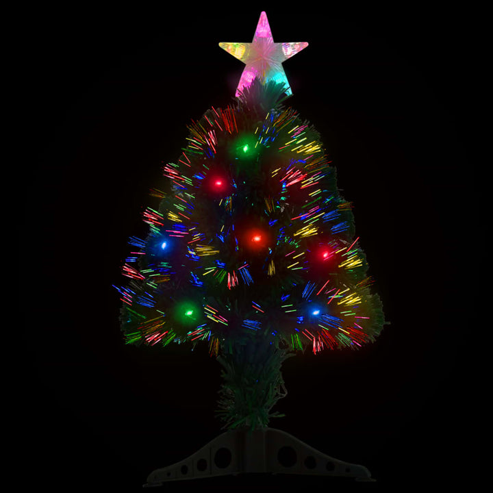 Pre-Lit Christmas Tree With Stand 64 Cm Fibre Optic
