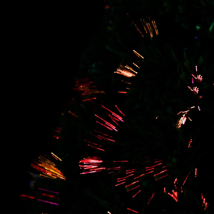 Pre-Lit Christmas Tree With Stand 64 Cm Fibre Optic