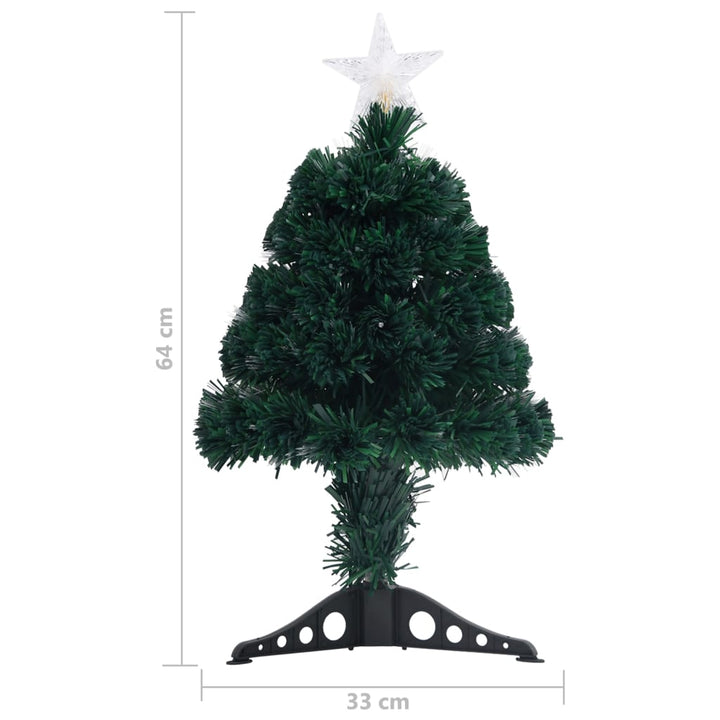 Pre-Lit Christmas Tree With Stand 64 Cm Fibre Optic