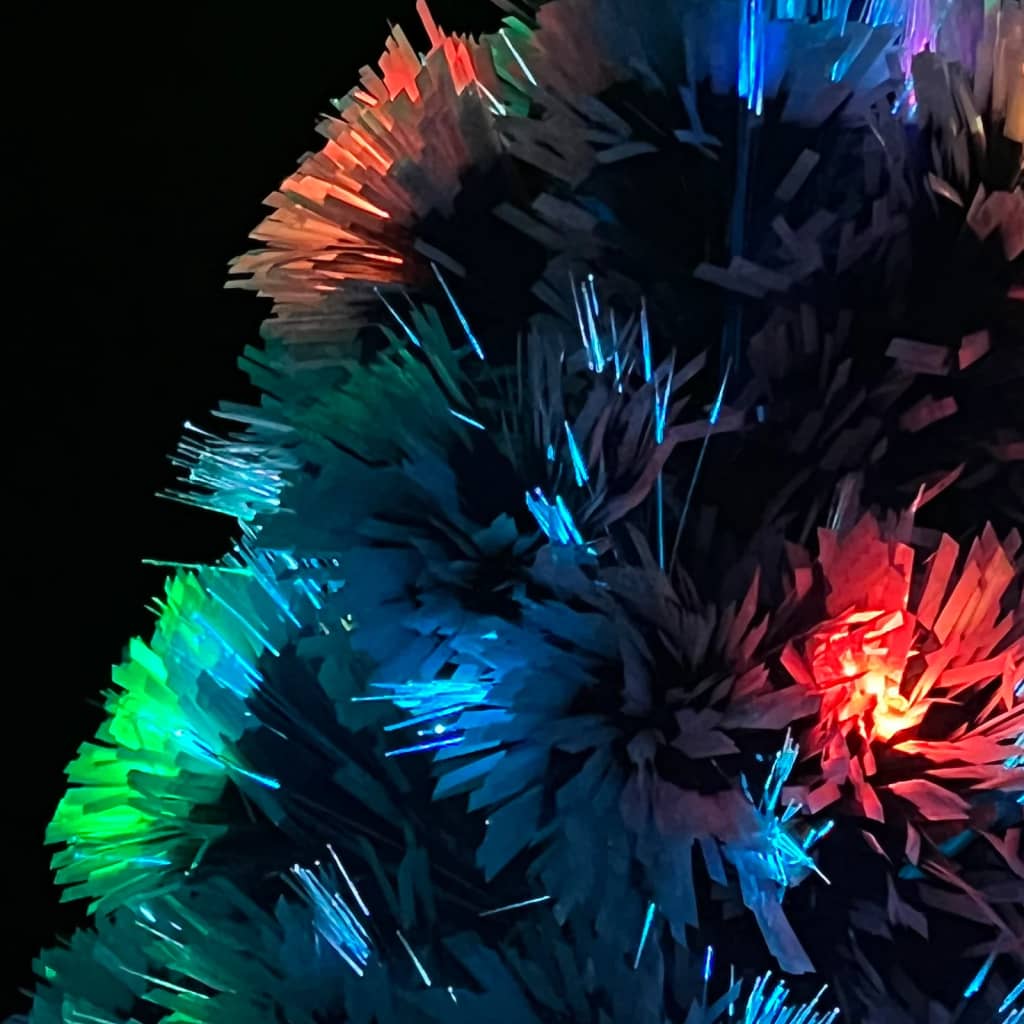 Artificial Pre-Lit Christmas Tree White&Blue 64 Cm Fibre Optic