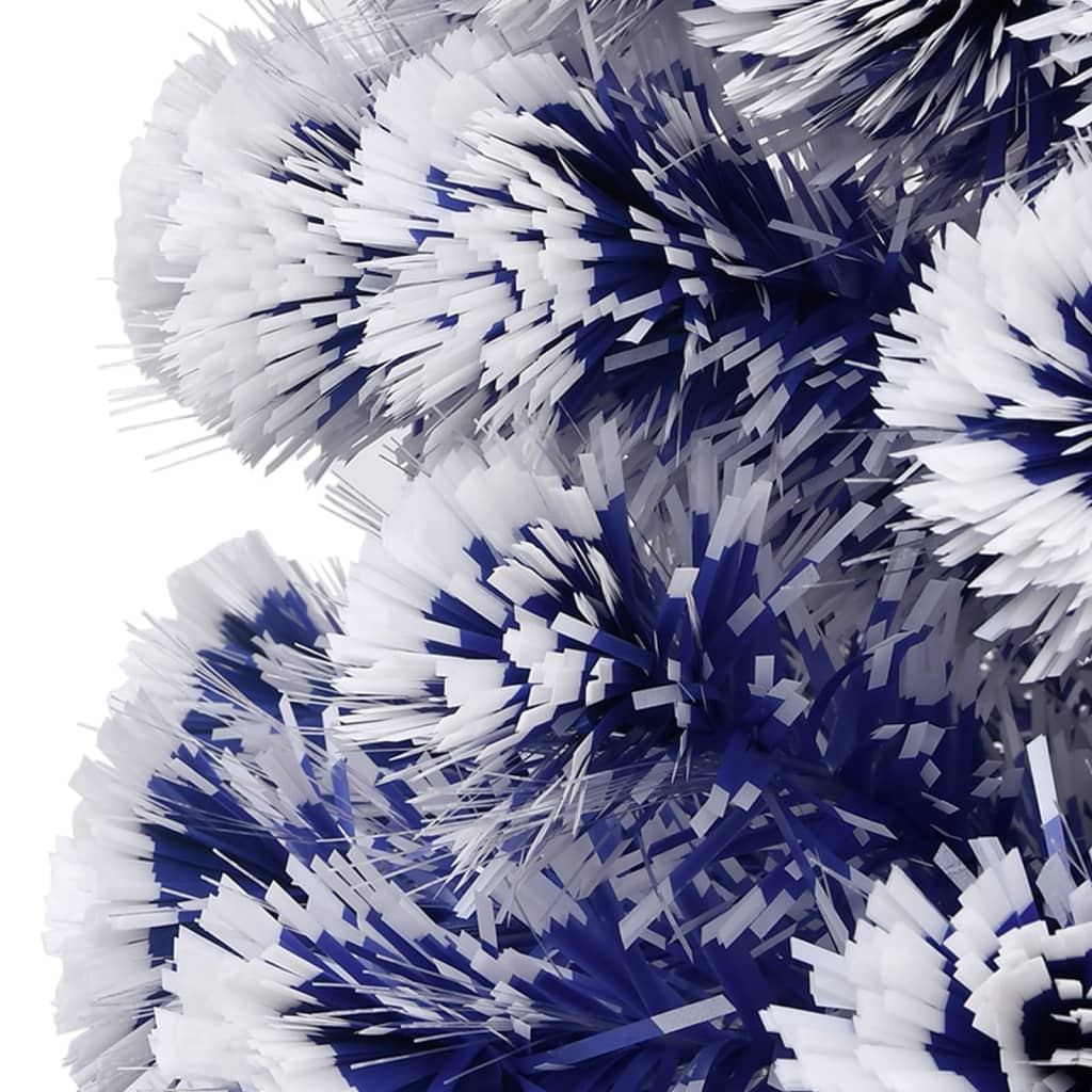 Artificial Pre-Lit Christmas Tree White&Blue 64 Cm Fibre Optic