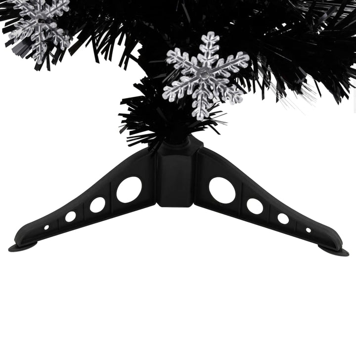 Christmas Tree With Led Snowflakes Black 64 Cm Fibre Optic