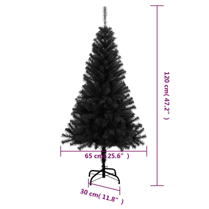 Artificial Christmas Tree With Stand 120 Cm Pvc
