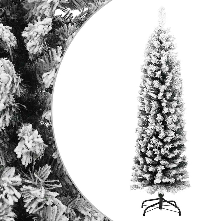 Slim Artificial Christmas Tree With Stand Pvc