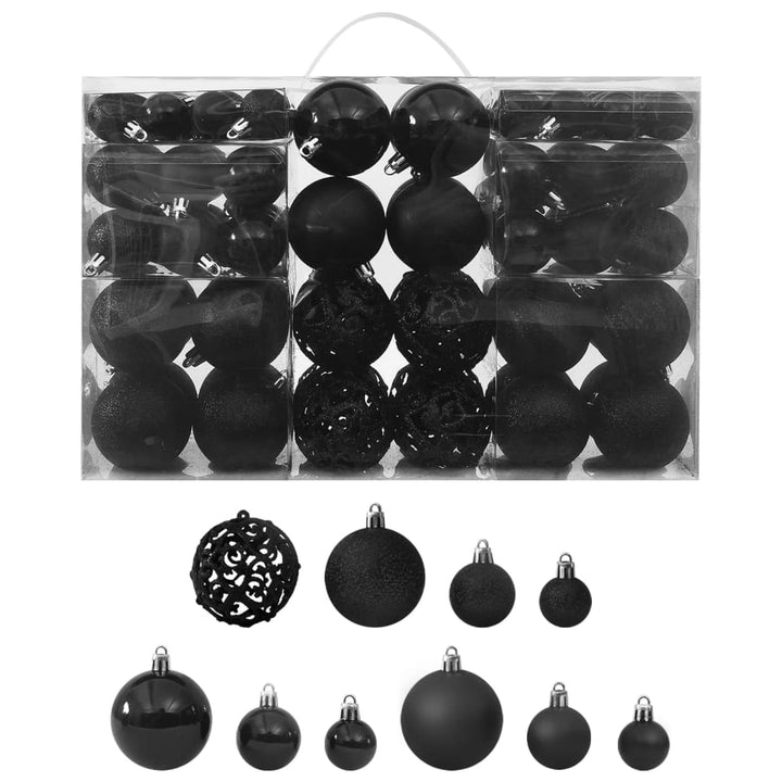 100 Piece Christmas Ball Set 3/4/6 Cm