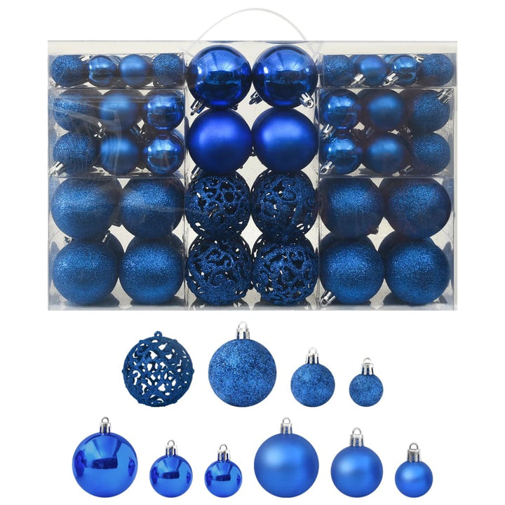 100 Piece Christmas Ball Set 3/4/6 Cm