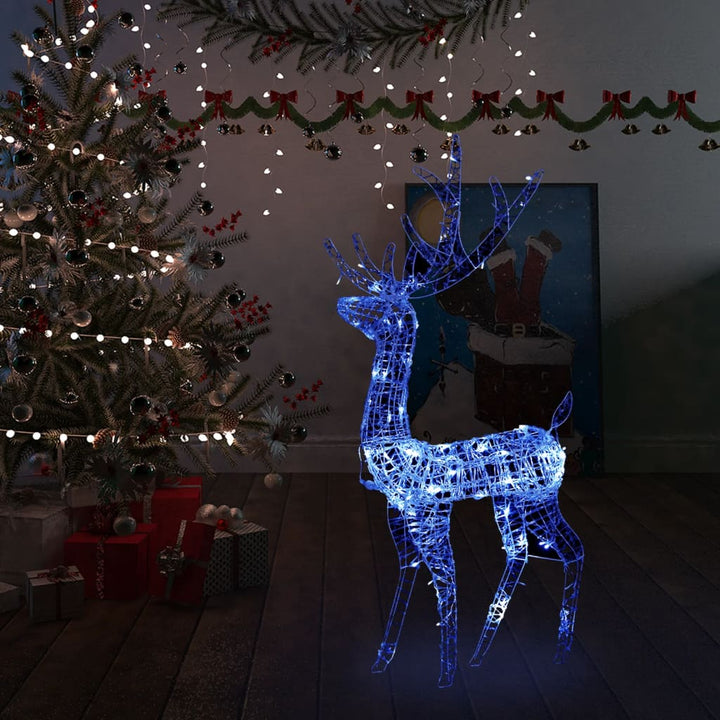 Xxl Acrylic Christmas Reindeers 250 Led 3 Pcs 180 Cm