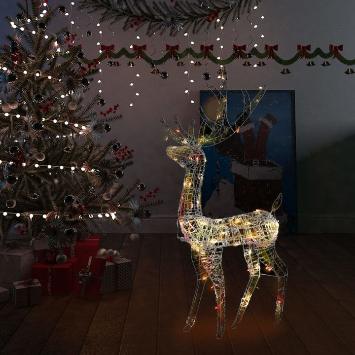 Xxl Acrylic Christmas Reindeers 250 Led 3 Pcs 180 Cm
