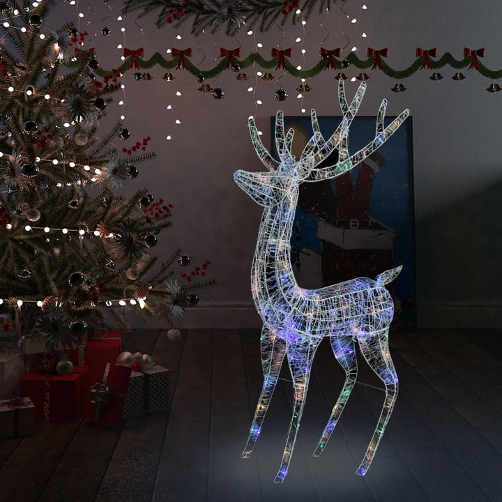 Xxl Acrylic Christmas Reindeers 250 Led 3 Pcs 180 Cm