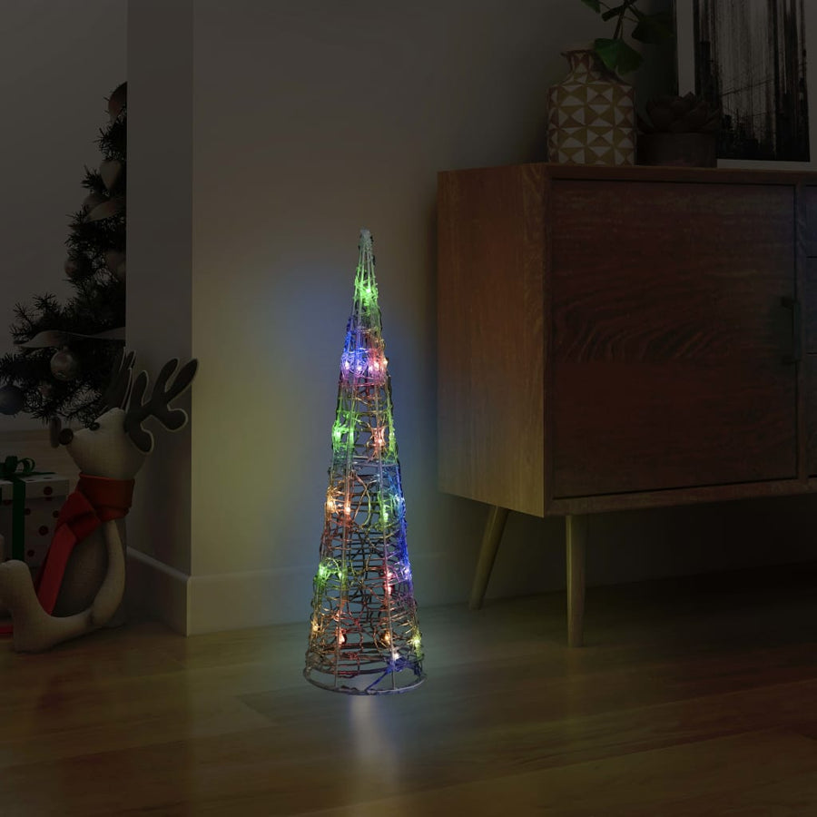 Acrylic Decorative Pyramid Led Light Cone Colourful
