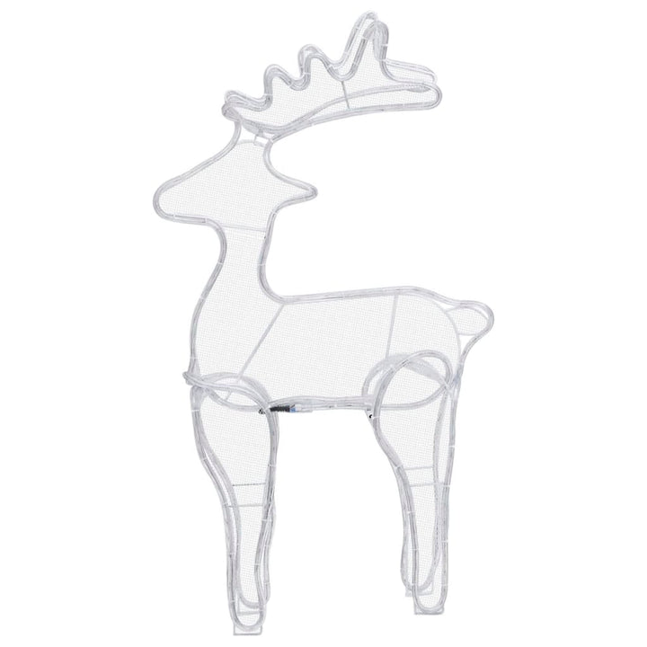 Reindeer Christmas Decoration With Mesh 306 Leds 60X24X89Cm