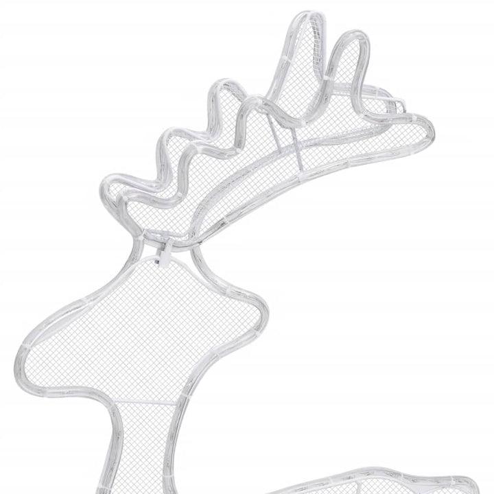 Reindeer Christmas Decoration With Mesh 306 Leds 60X24X89Cm