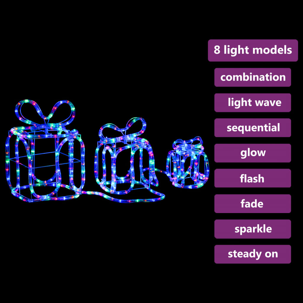 Christmas Decoration Gift Boxes With 180 Leds Indoor Outdoor